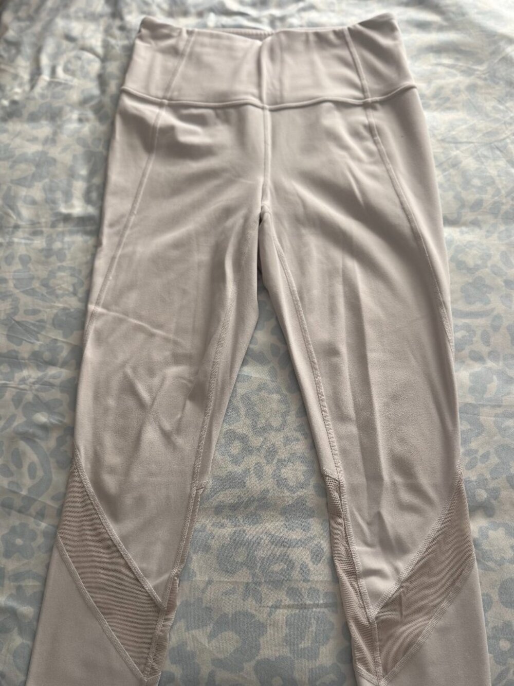 Athleta White Mesh Leggings